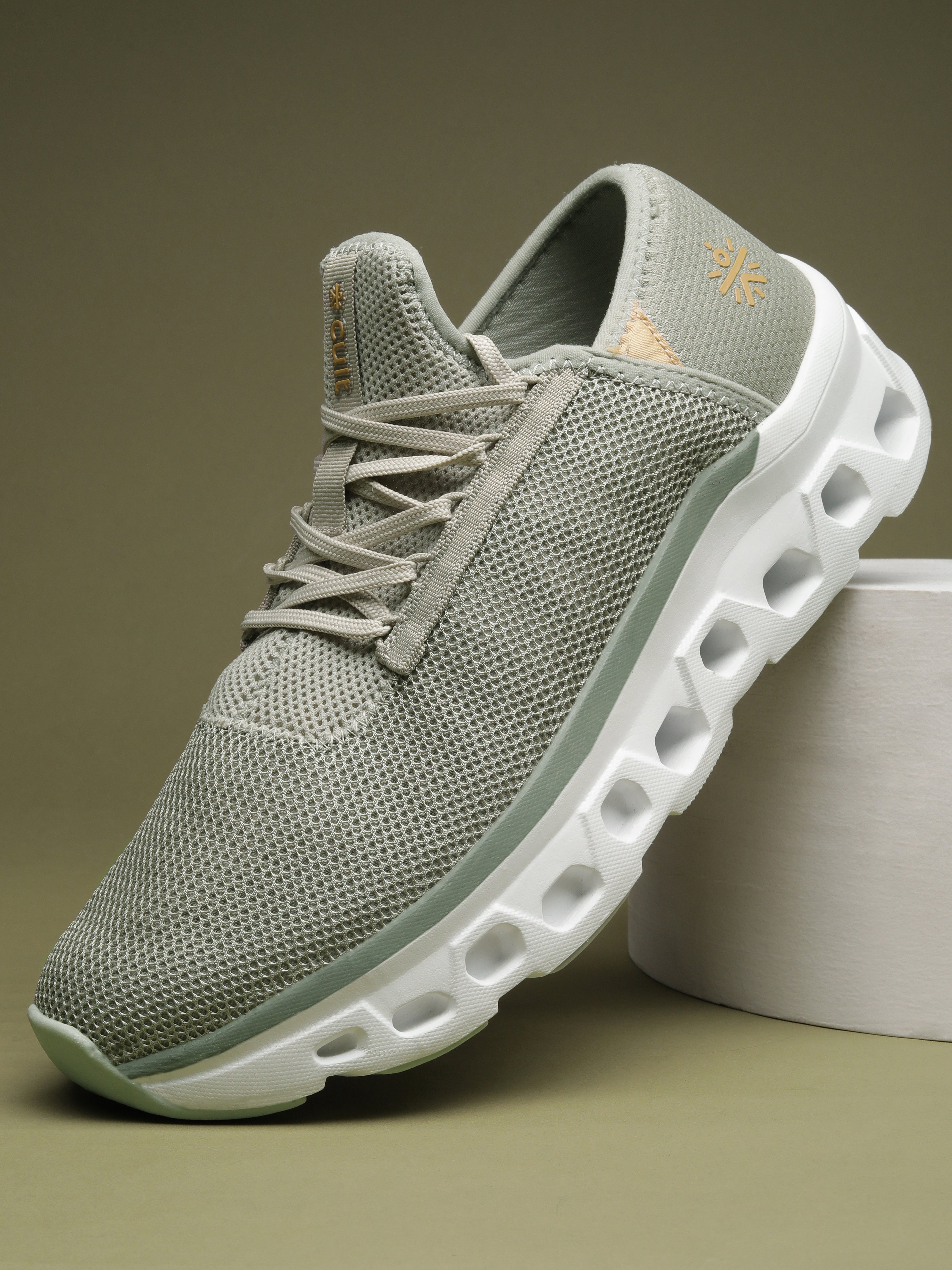 cult Men's Aeromesh Walking Shoes - Olive