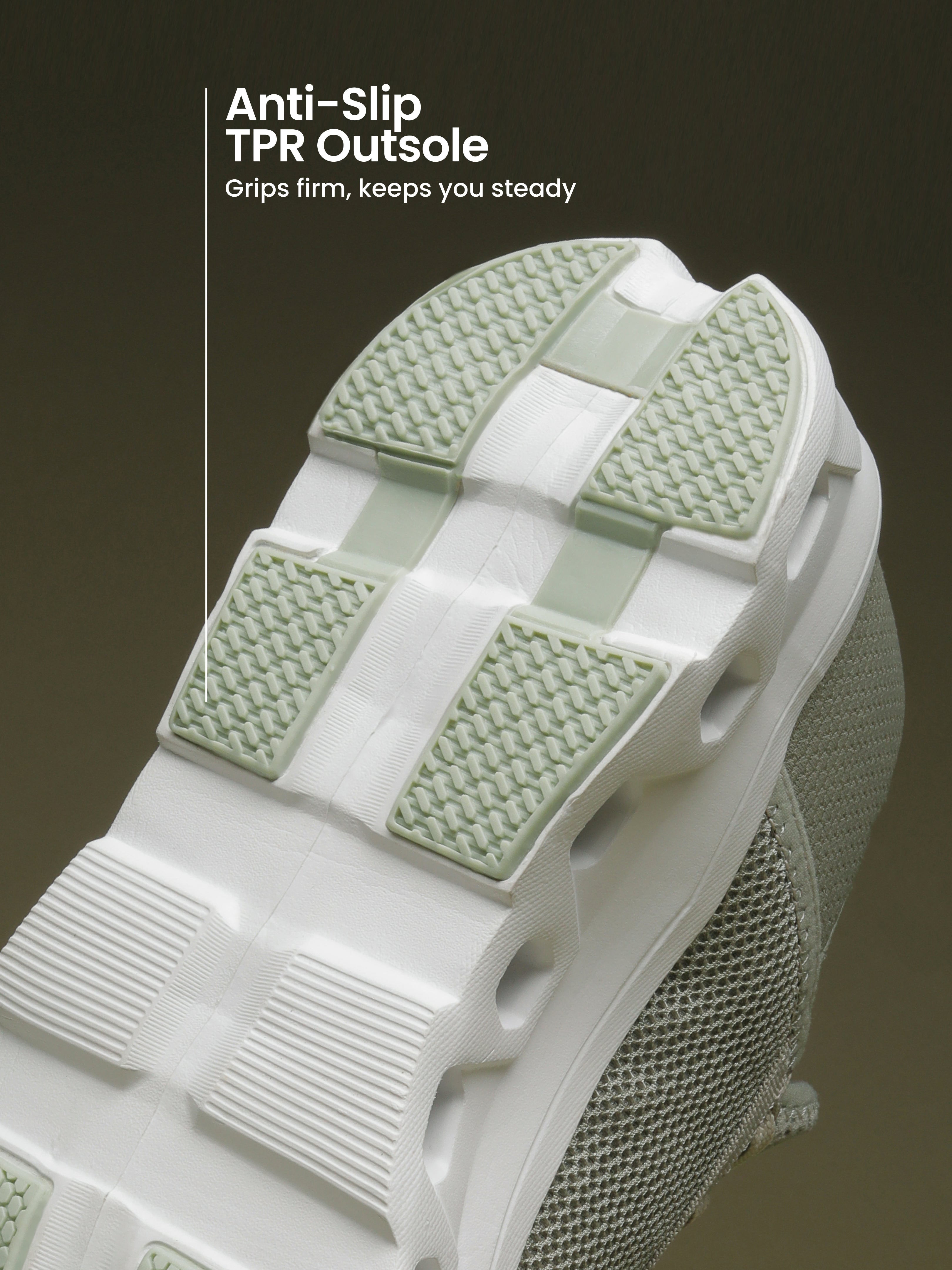 cult Men's Aeromesh Walking Shoes - Olive