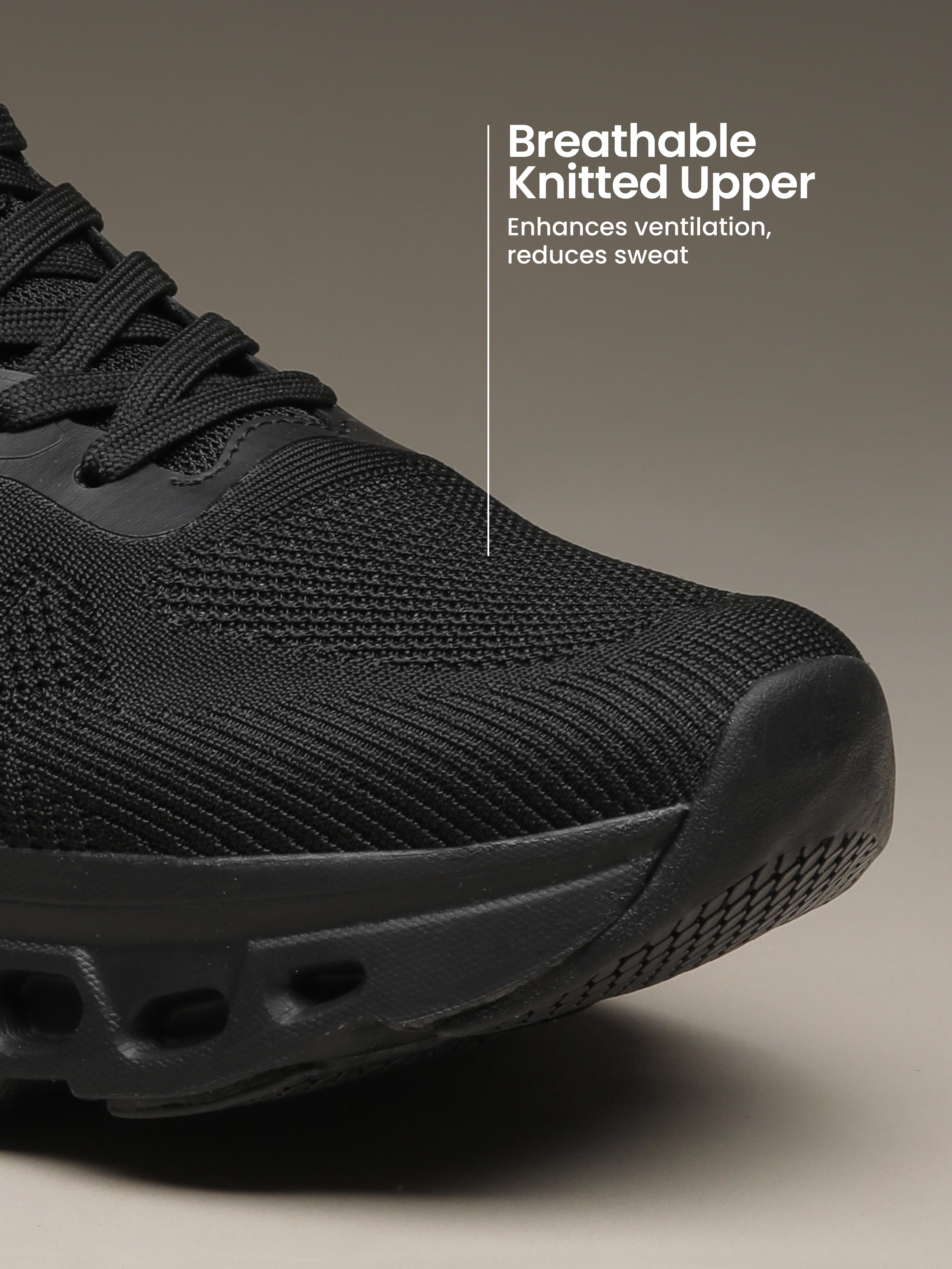 cult Men's Oxyra Walking Shoes - Black/D.Grey