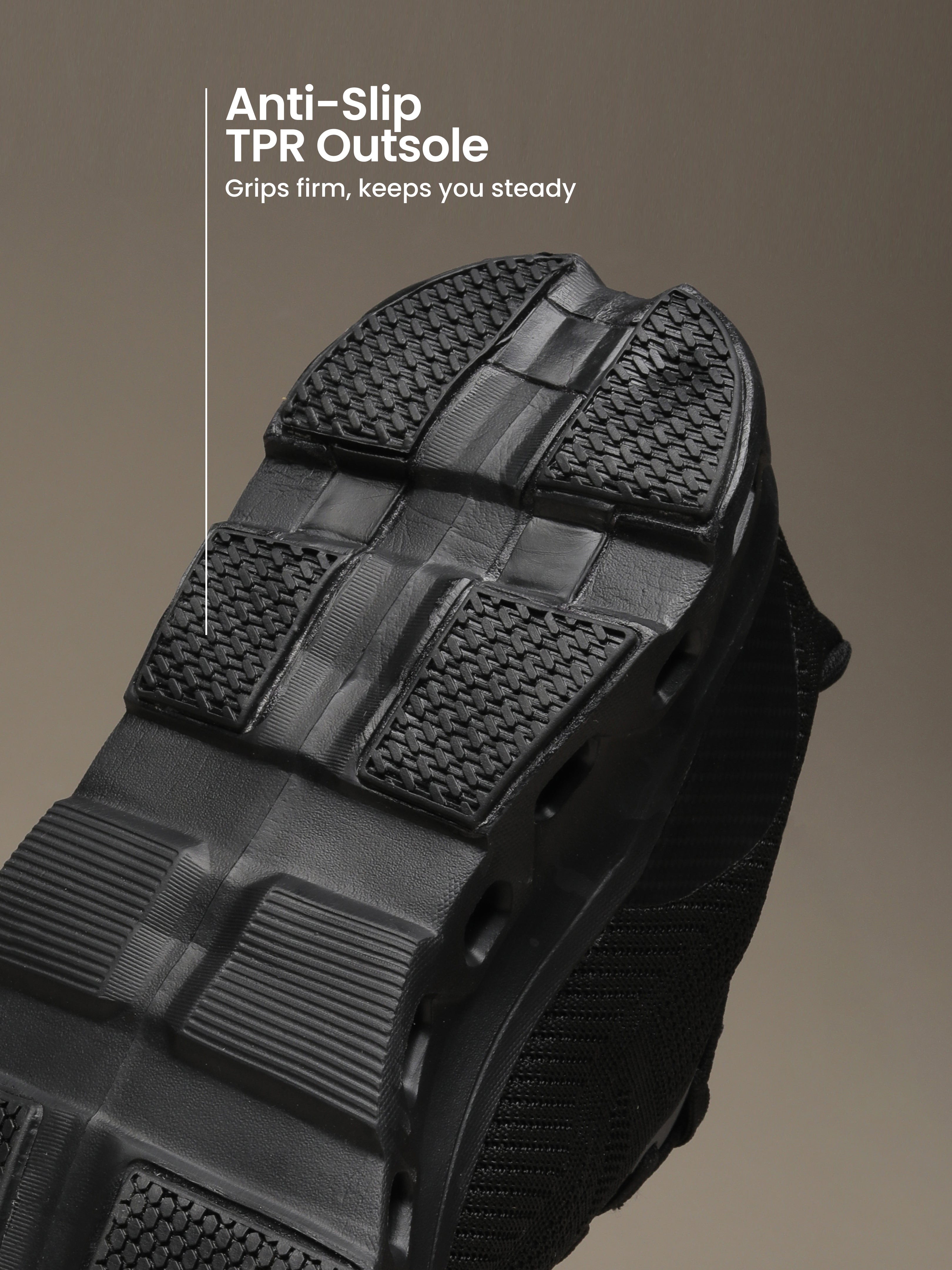 cult Men's Oxyra Walking Shoes - Black/D.Grey