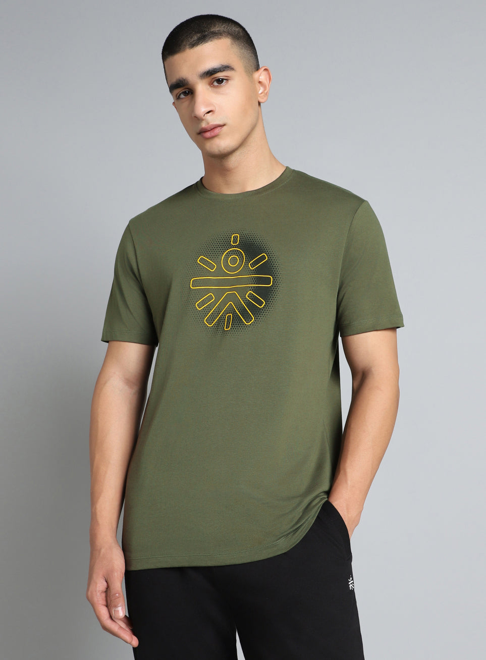 Men's Olive Cult Brand Carrier Graphic T-shirt