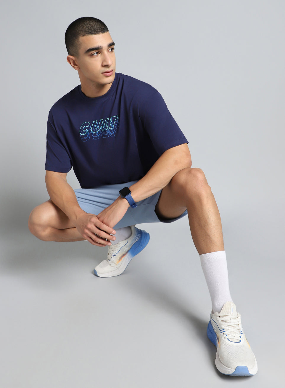 Men's Navy Cult Graphic Relaxed Fit T-shirt