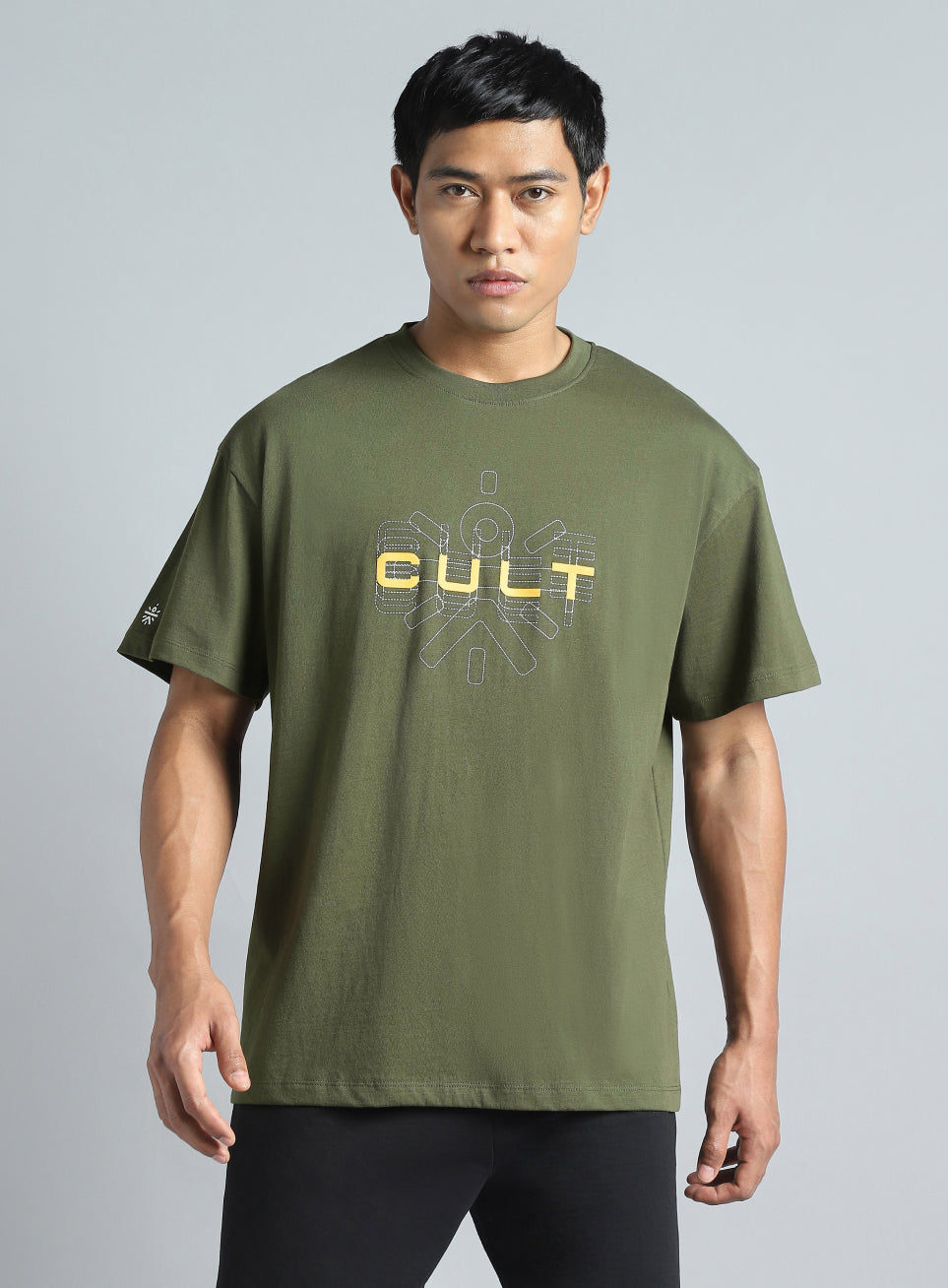 Men's Olive Cult Brand Carrier Graphic T-shirt