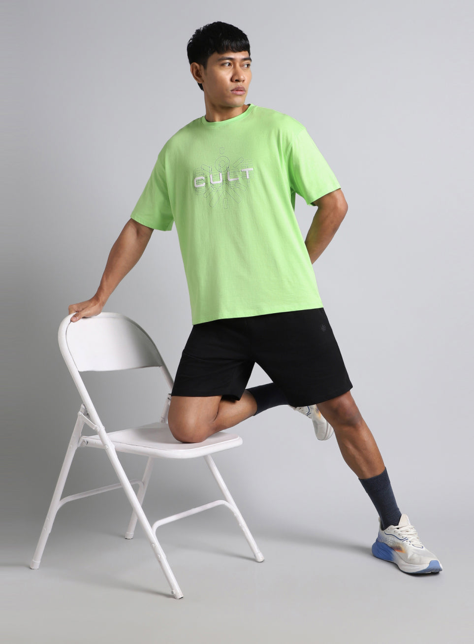 Men's Lime Cult Brand Carrier Graphic T-shirt