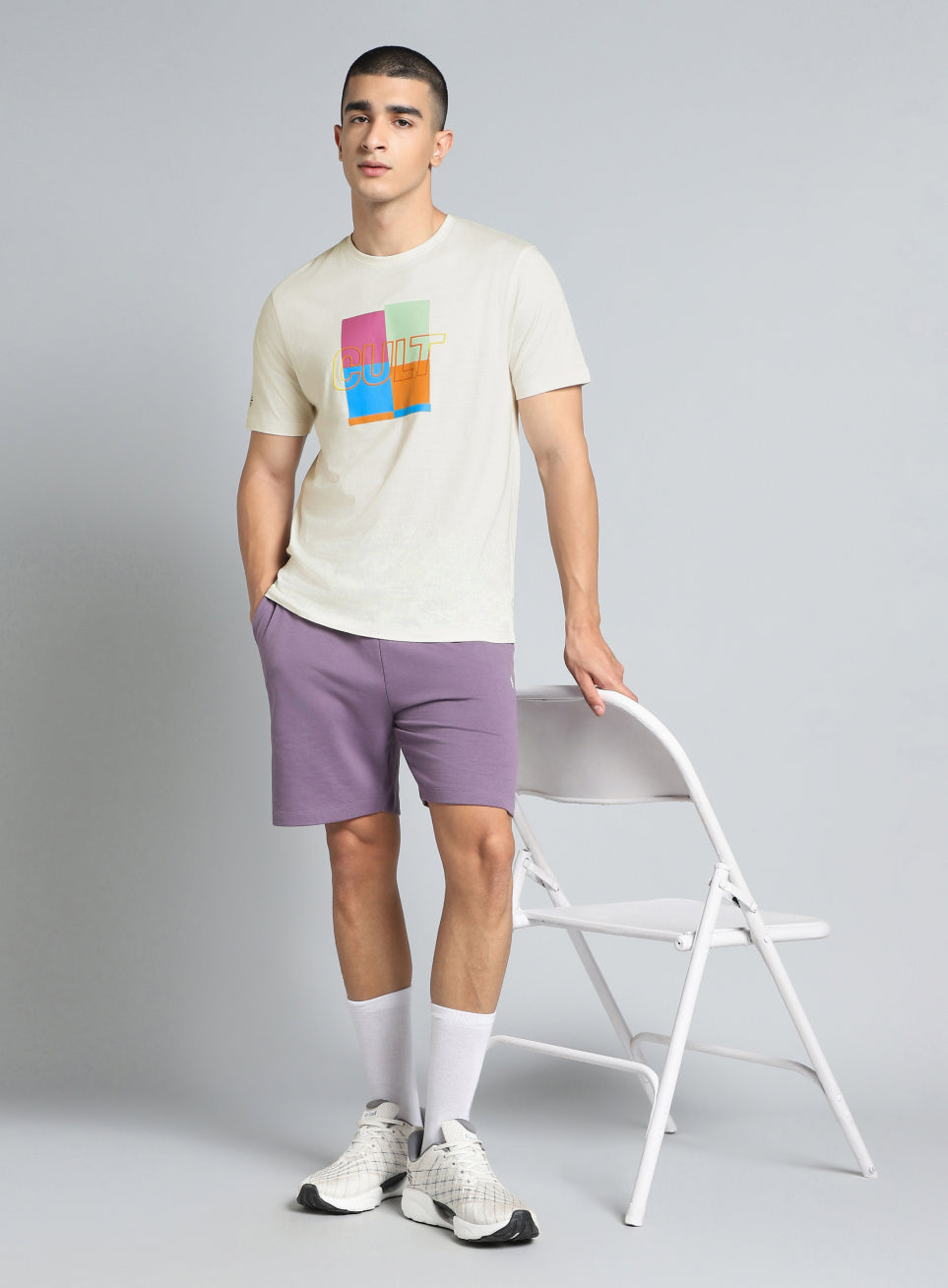 Men's White Cult Graphic T-shirt