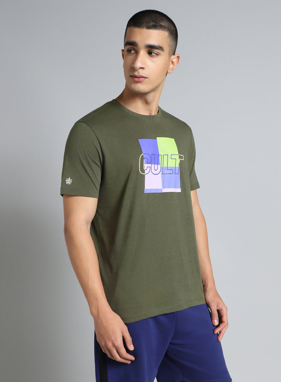 Men's Olive Cult Graphic T-shirt