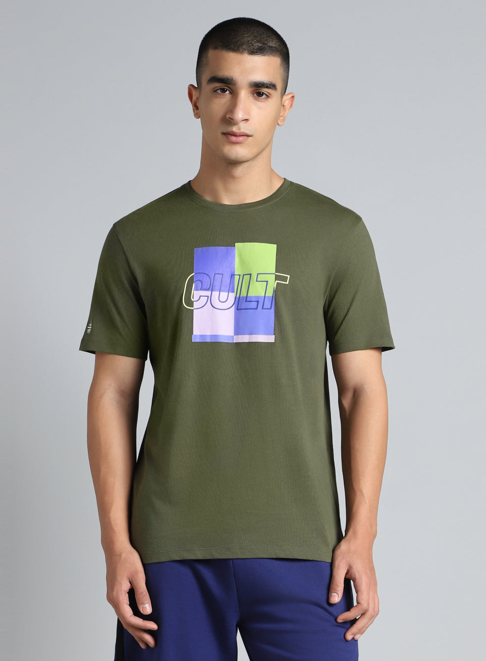 Men's Olive Cult Graphic T-shirt