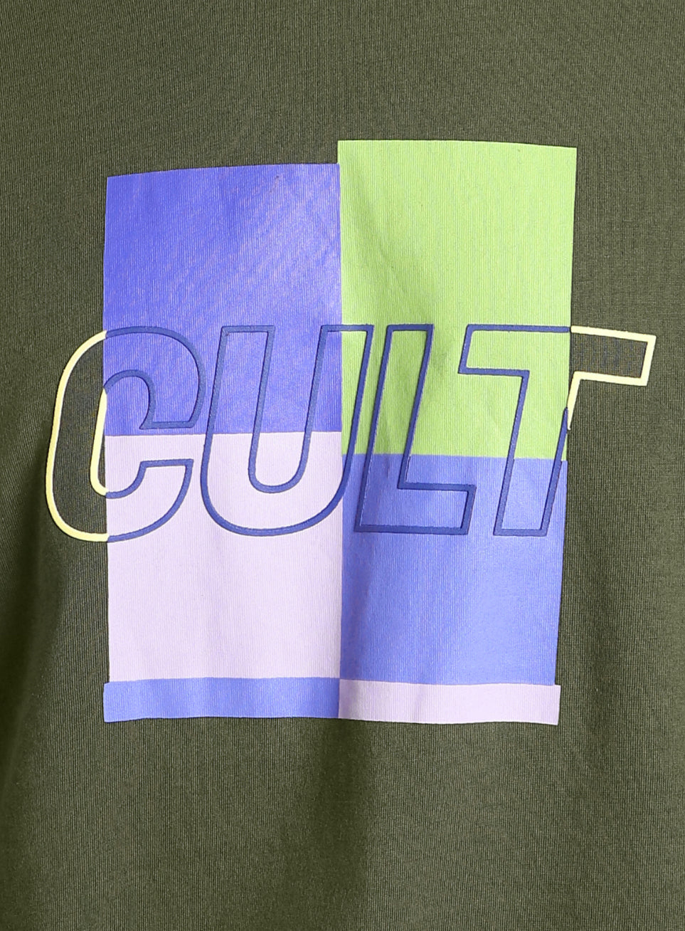 Men's Olive Cult Graphic T-shirt