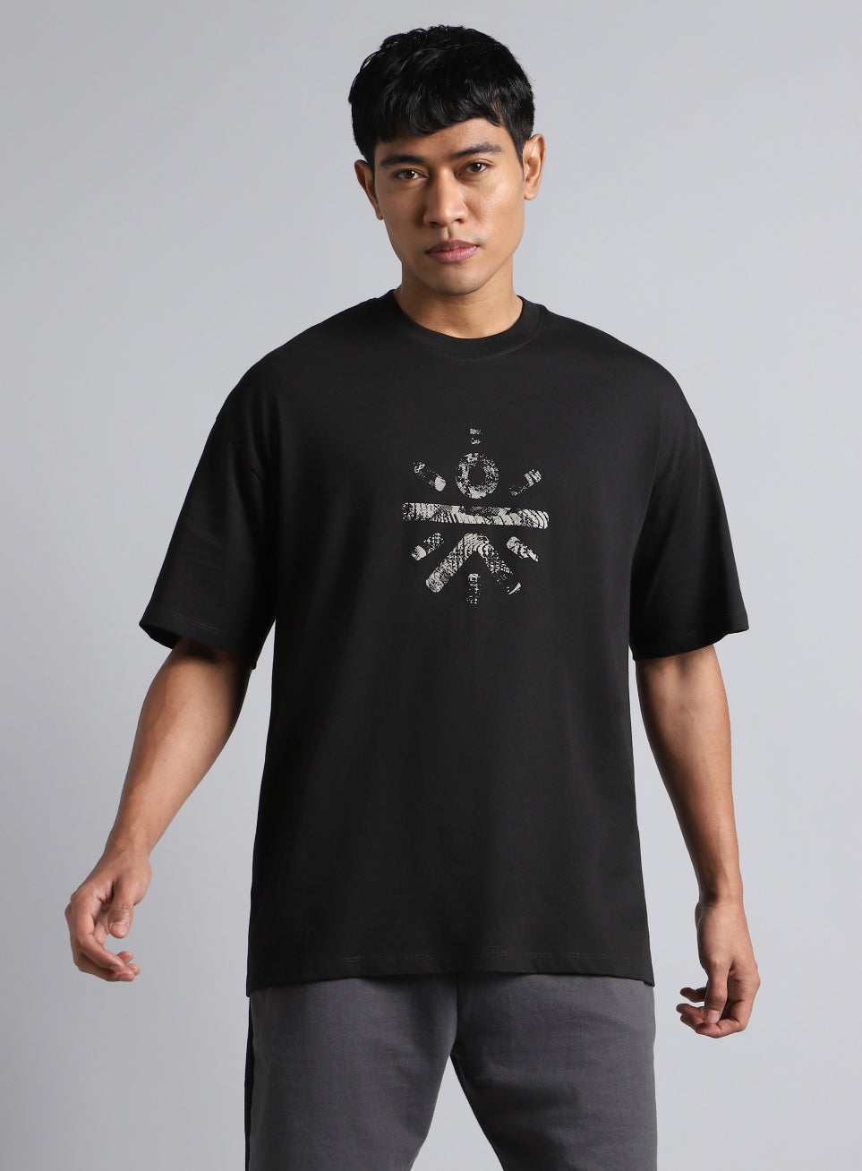 Men's Black Cult Brand Carrier Oversized Fit T-shirt