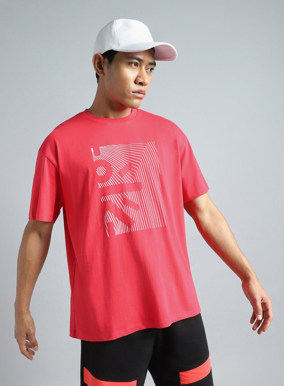 Men's Red Cult Branding Graphic T-shirt