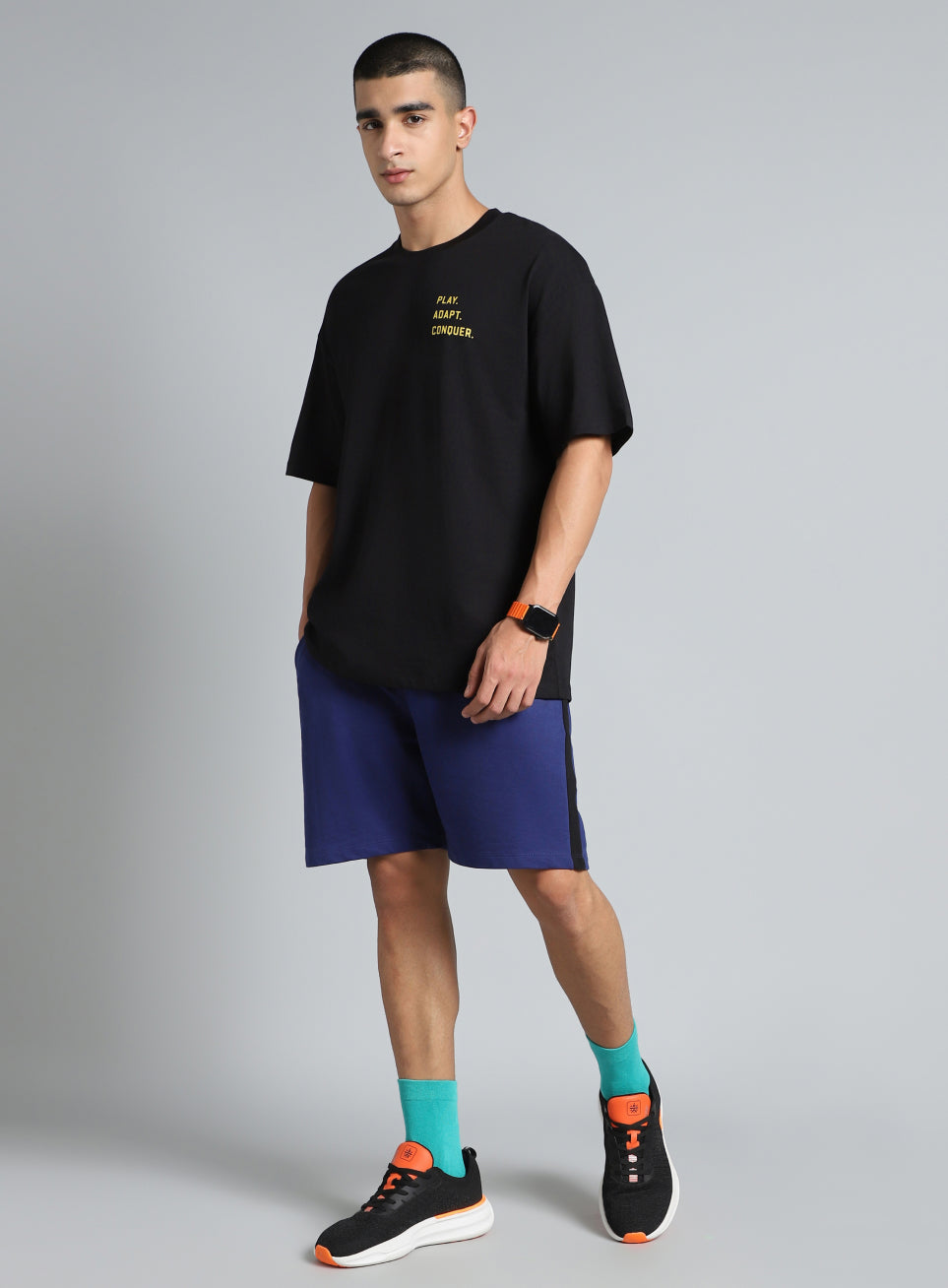 Men's Black Cult Graphic Oversized Fit T-shirt