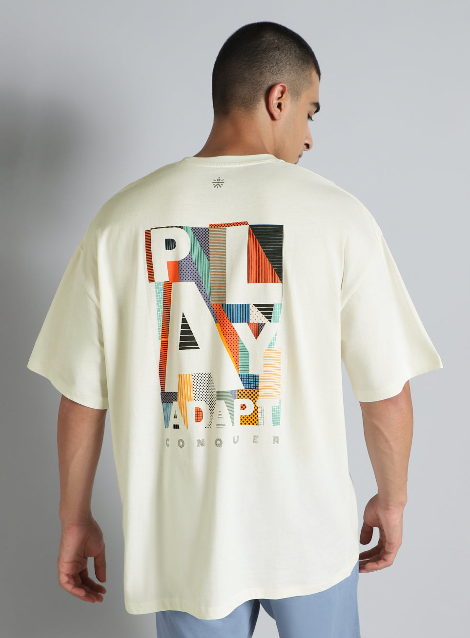 Men's White Cult Graphic Oversized Fit T-shirt