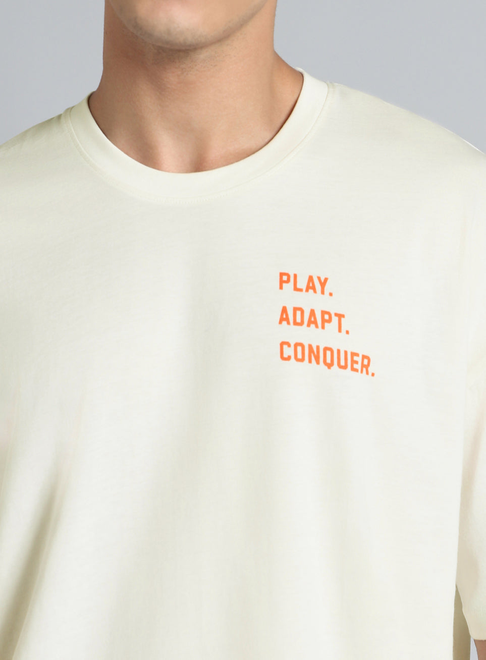 Men's White Cult Graphic Oversized Fit T-shirt