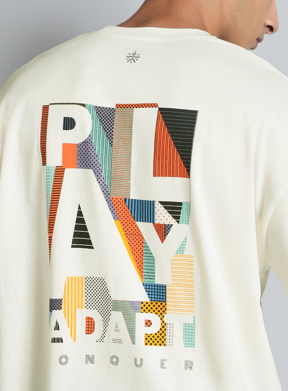 Men's White Cult Graphic Oversized Fit T-shirt