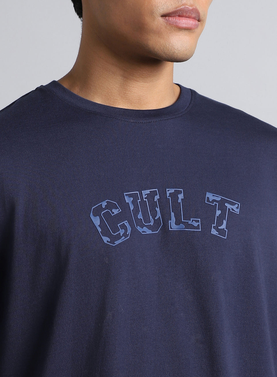 Men's Navy Cult Branding Graphic Relaxed T-shirt