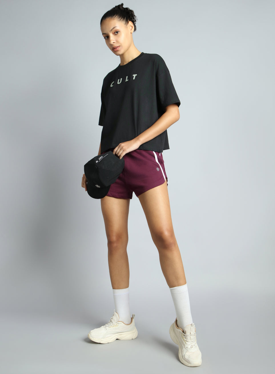 Women's Black Tonal Branding Graphic T-shirt