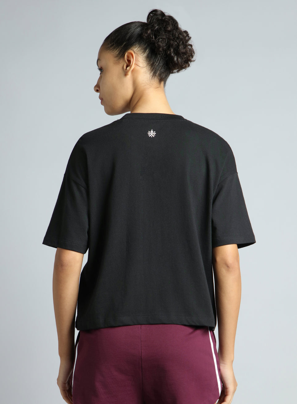 Women's Black Tonal Branding Graphic T-shirt