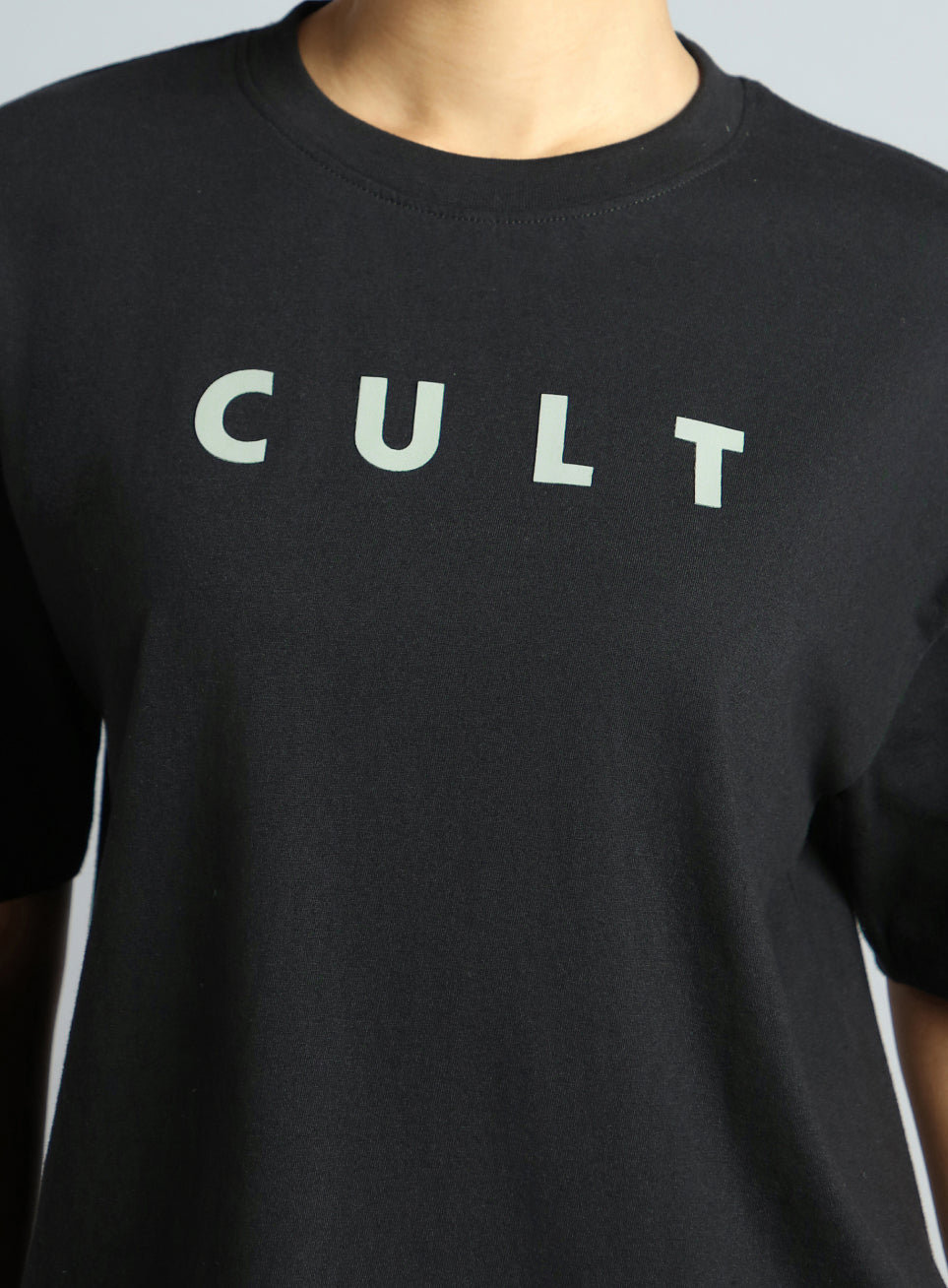 Women's Black Tonal Branding Graphic T-shirt