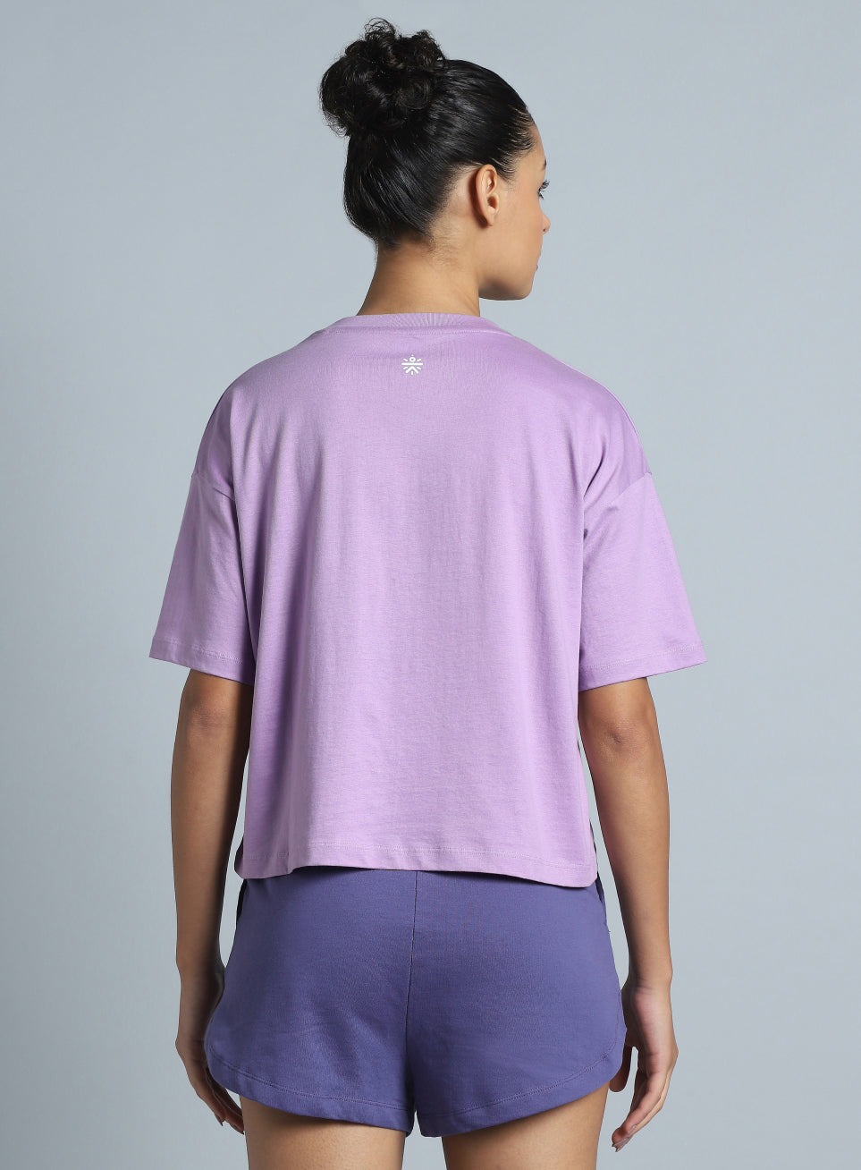 Women's Purple Tonal Branding Graphic T-shirt