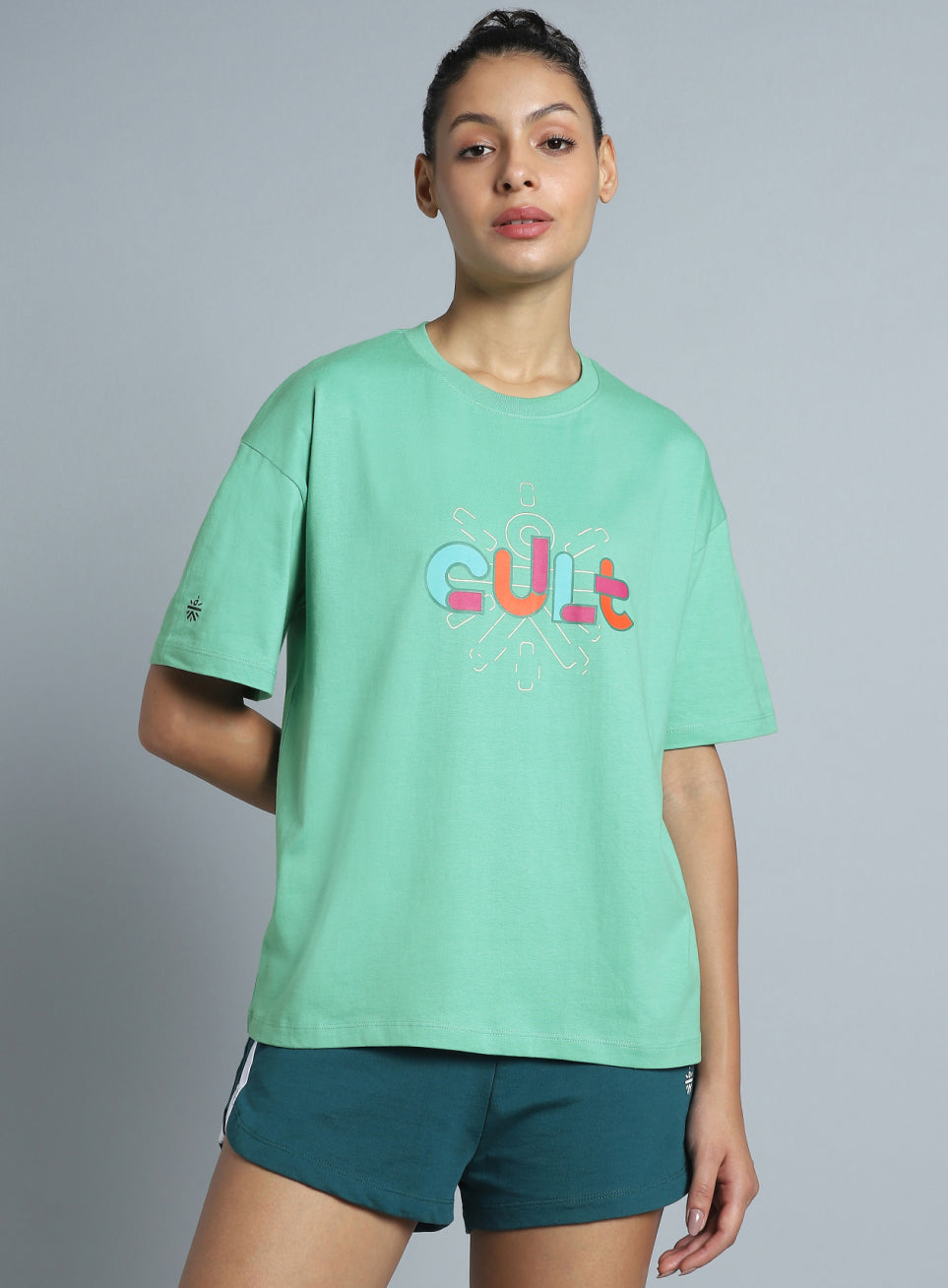 Women's Green Brand Carrier Relaxed Fit T-shirt