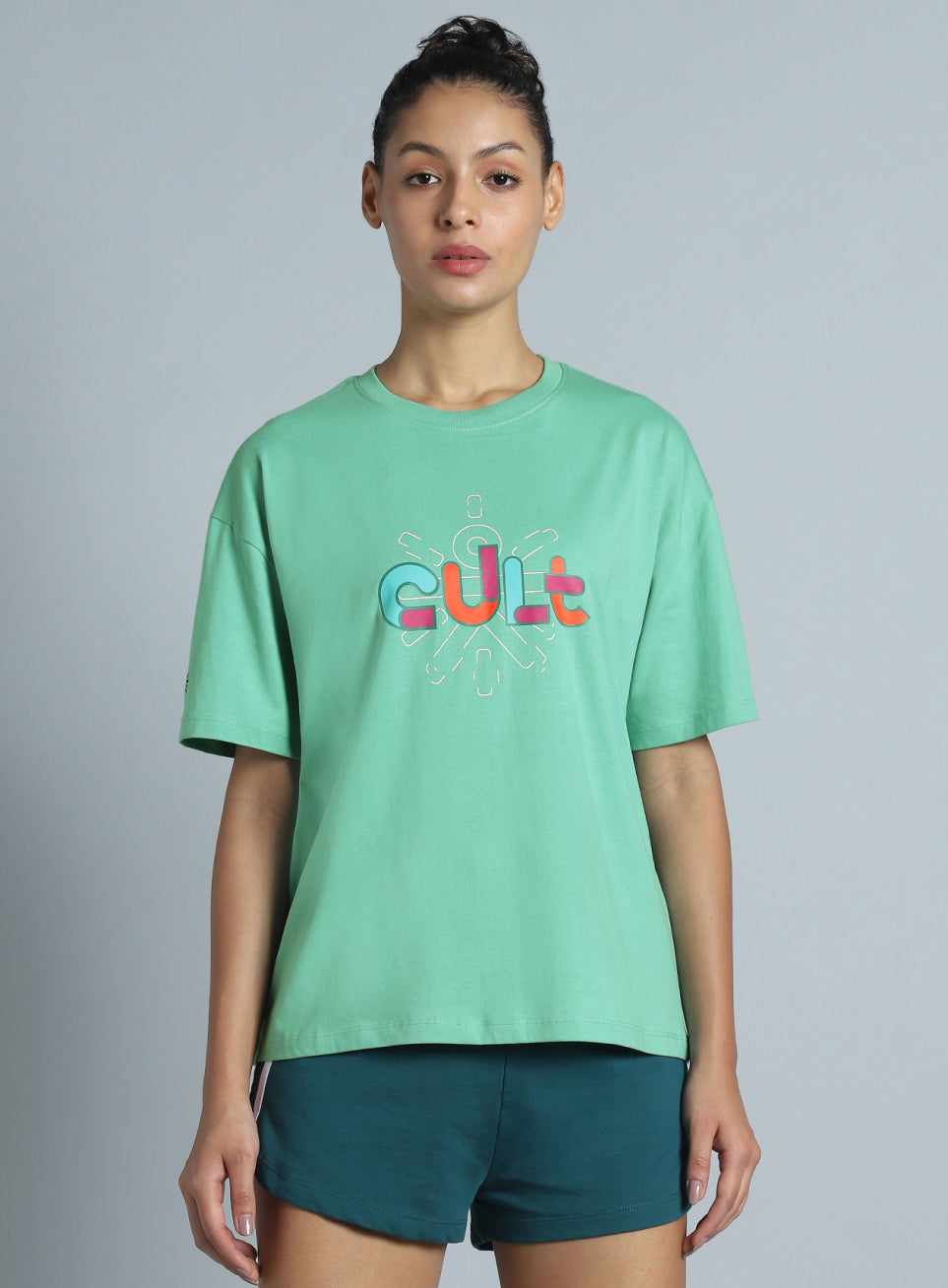 Women's Green Brand Carrier Relaxed Fit T-shirt