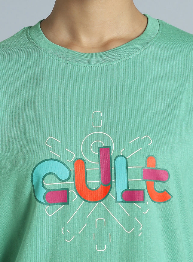 Women's Green Brand Carrier Relaxed Fit T-shirt