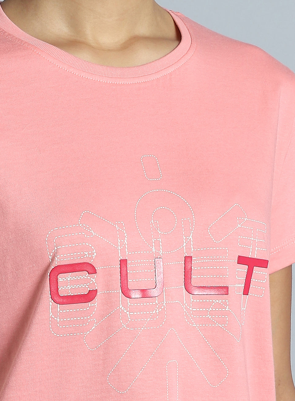 Women's Pink Brand Carrier T-shirt