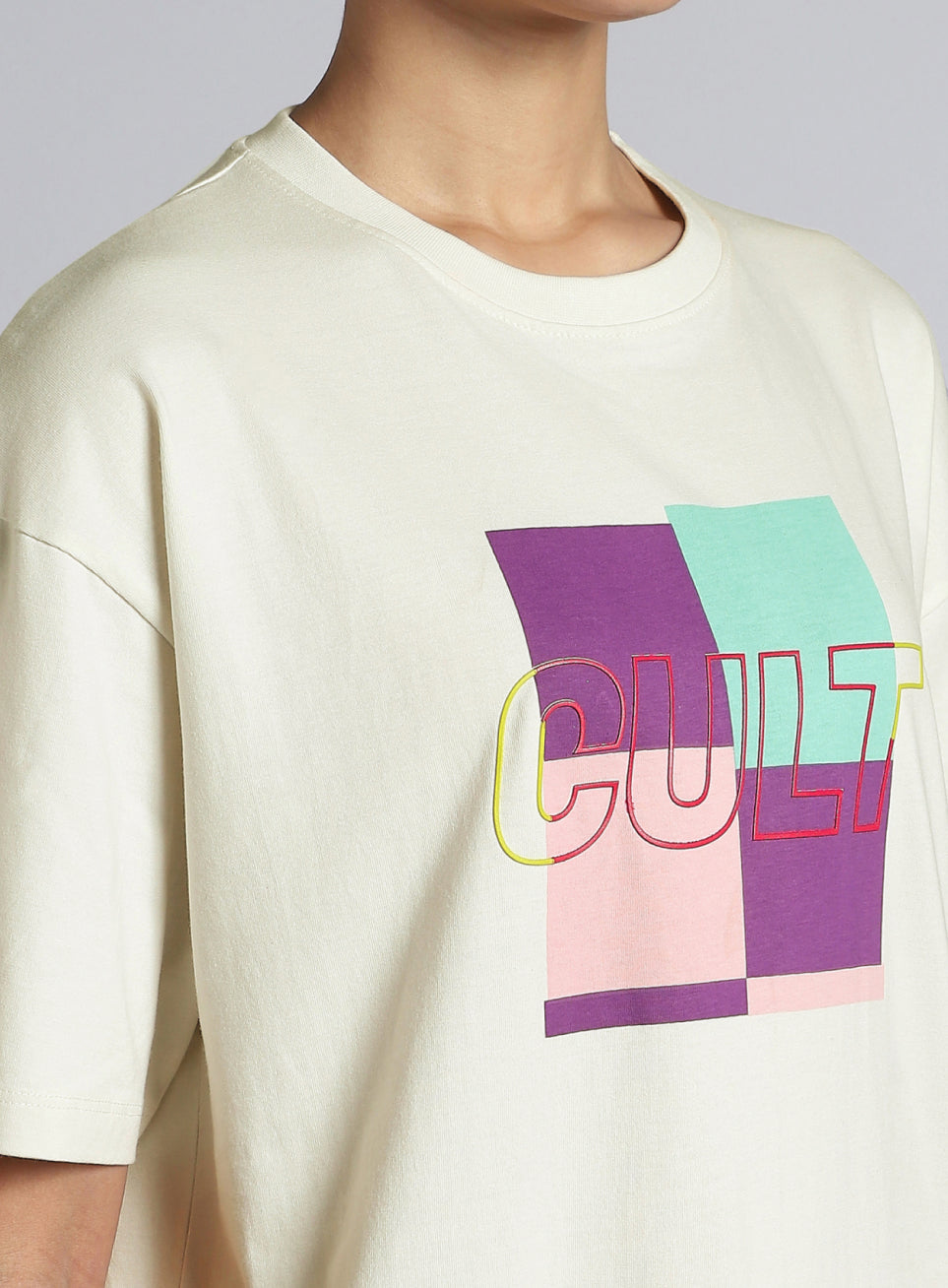 Women's White Cult Brand Carrier Oversized T-shirt