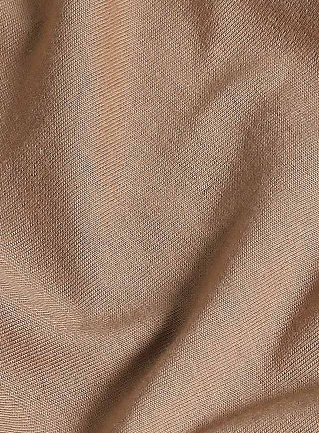 Women's Brown Printed Oversized Fit T-shirt