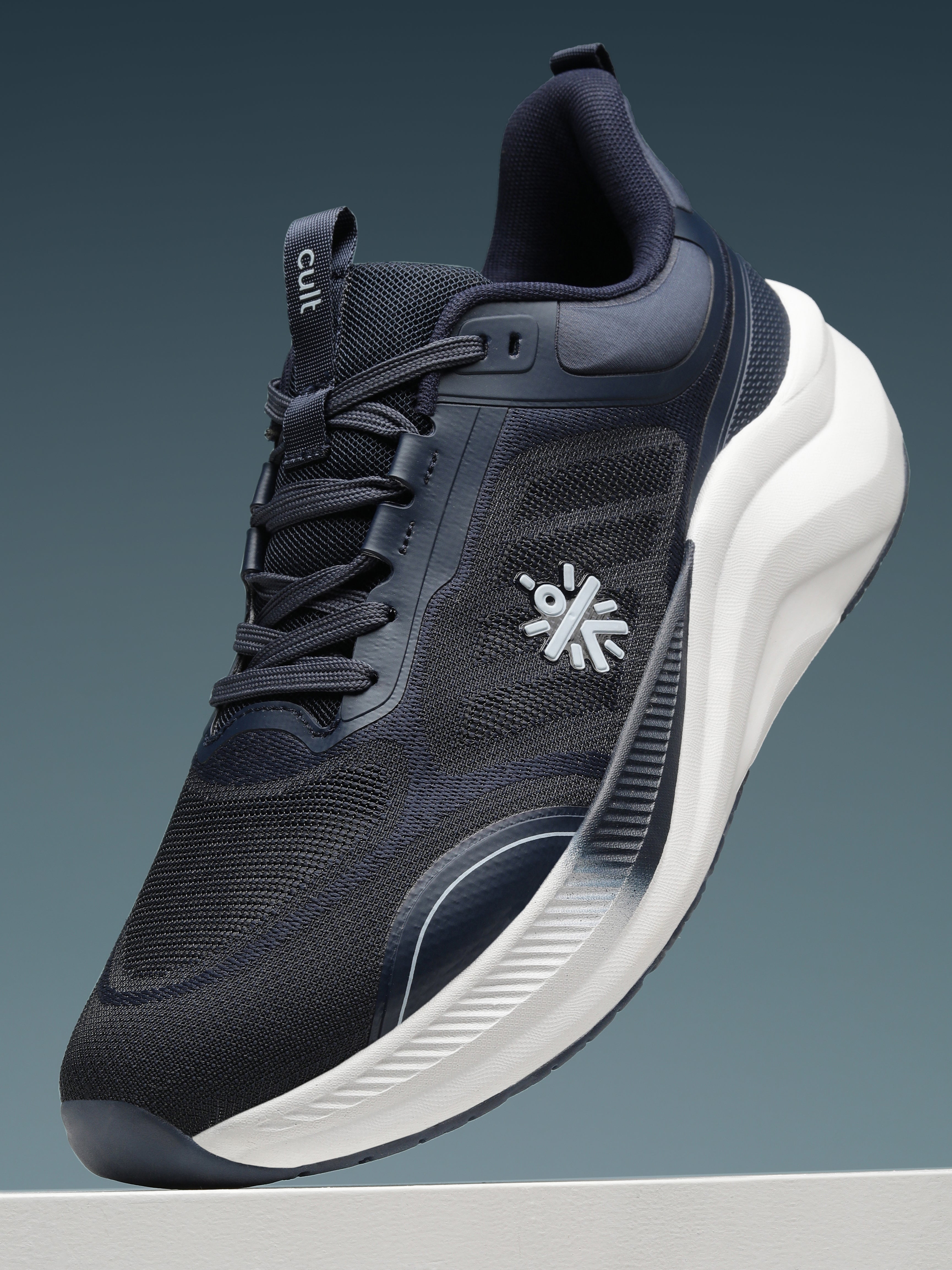 cult Men's Flowtech Running Shoes - Navy/Ice Blue