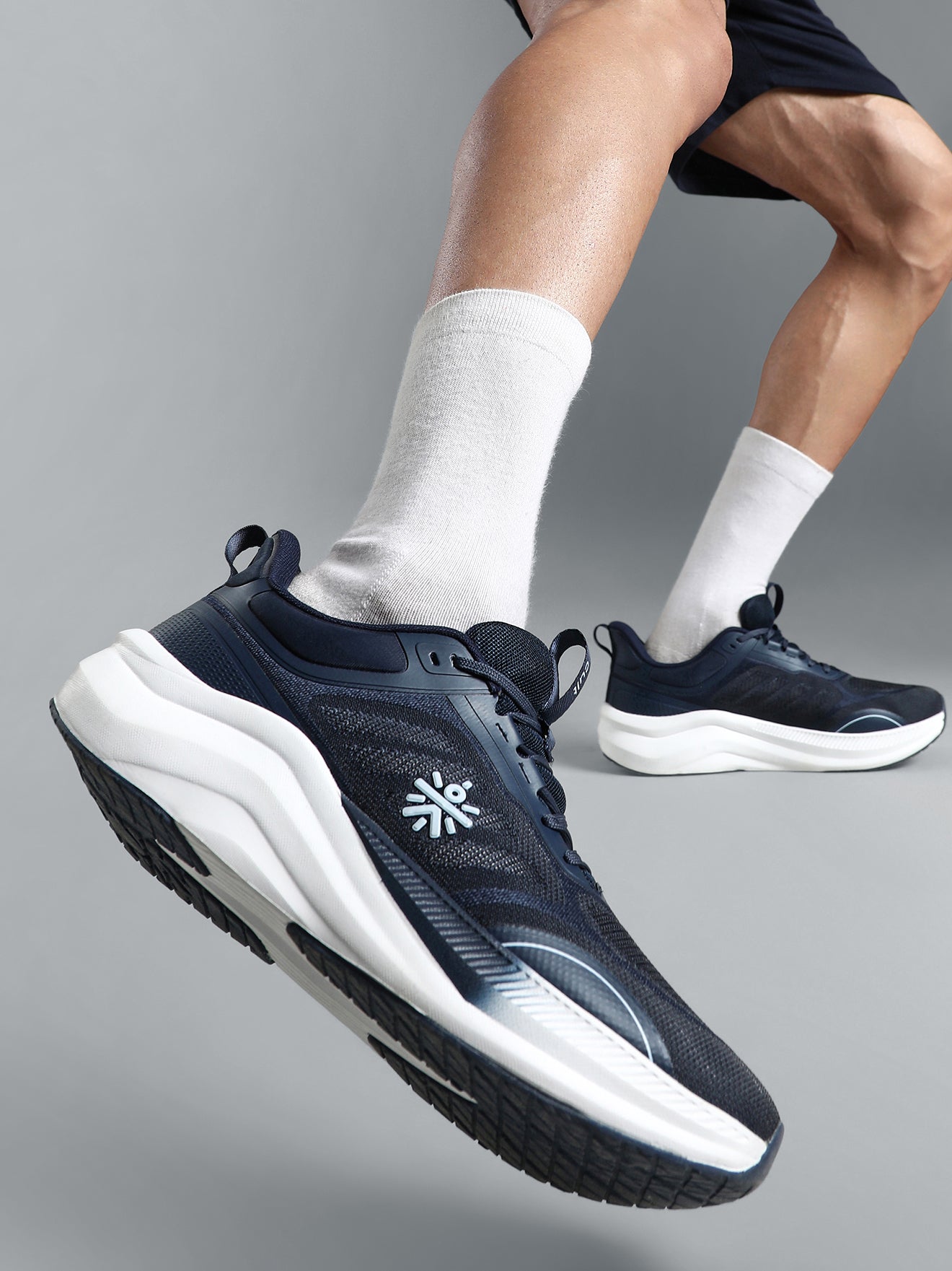 cult Men's Flowtech Running Shoes - Navy/Ice Blue