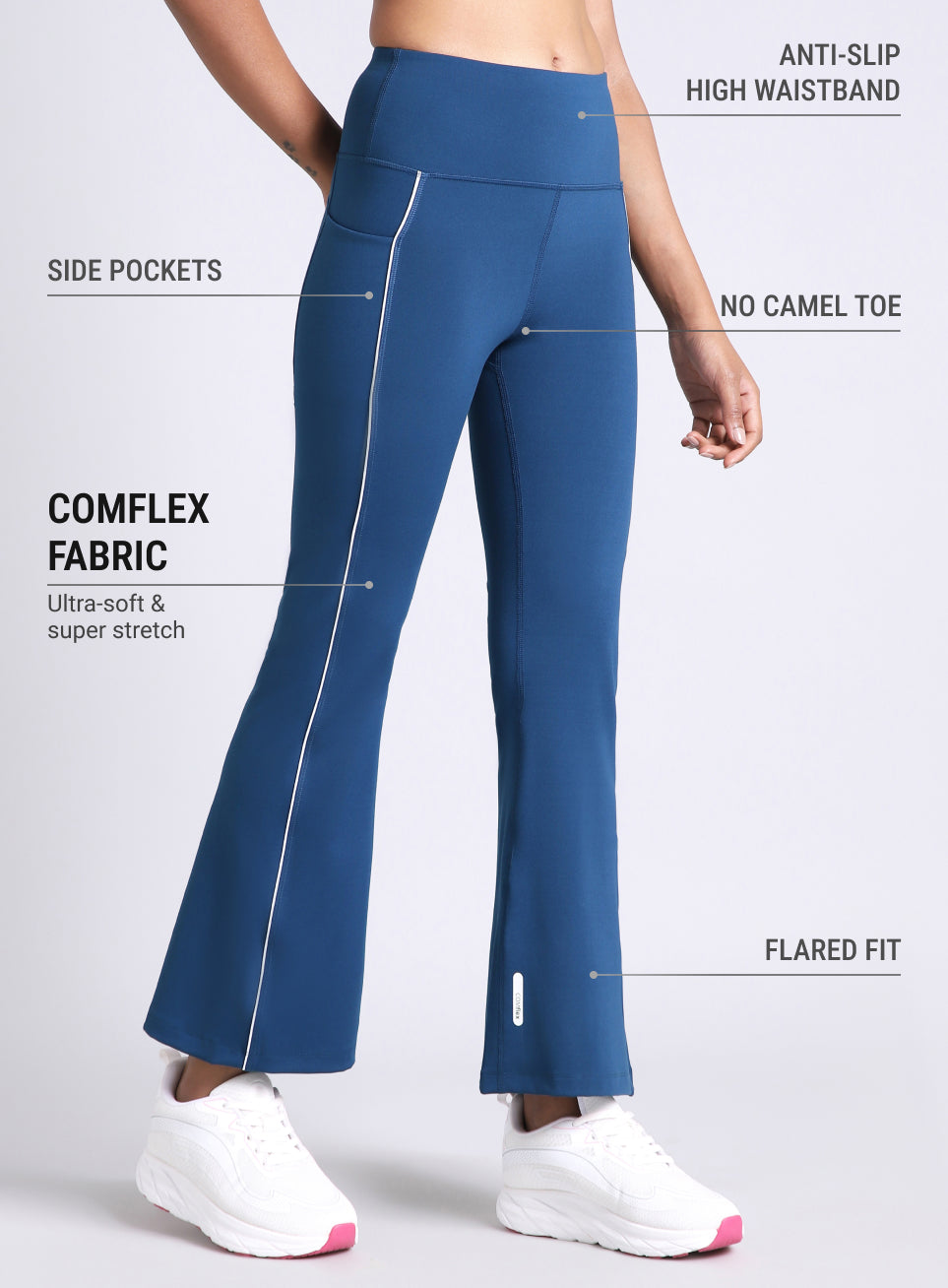Women's Blue Hype Up Flare COMFlex Flarepants
