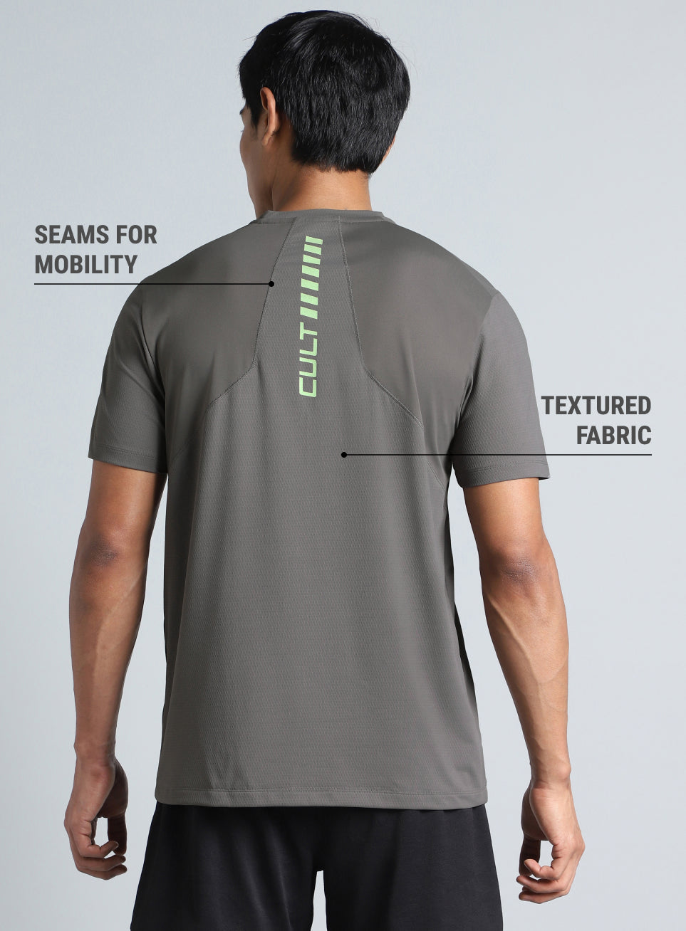 Men's Dark Grey Cult Energy Training T-shirt