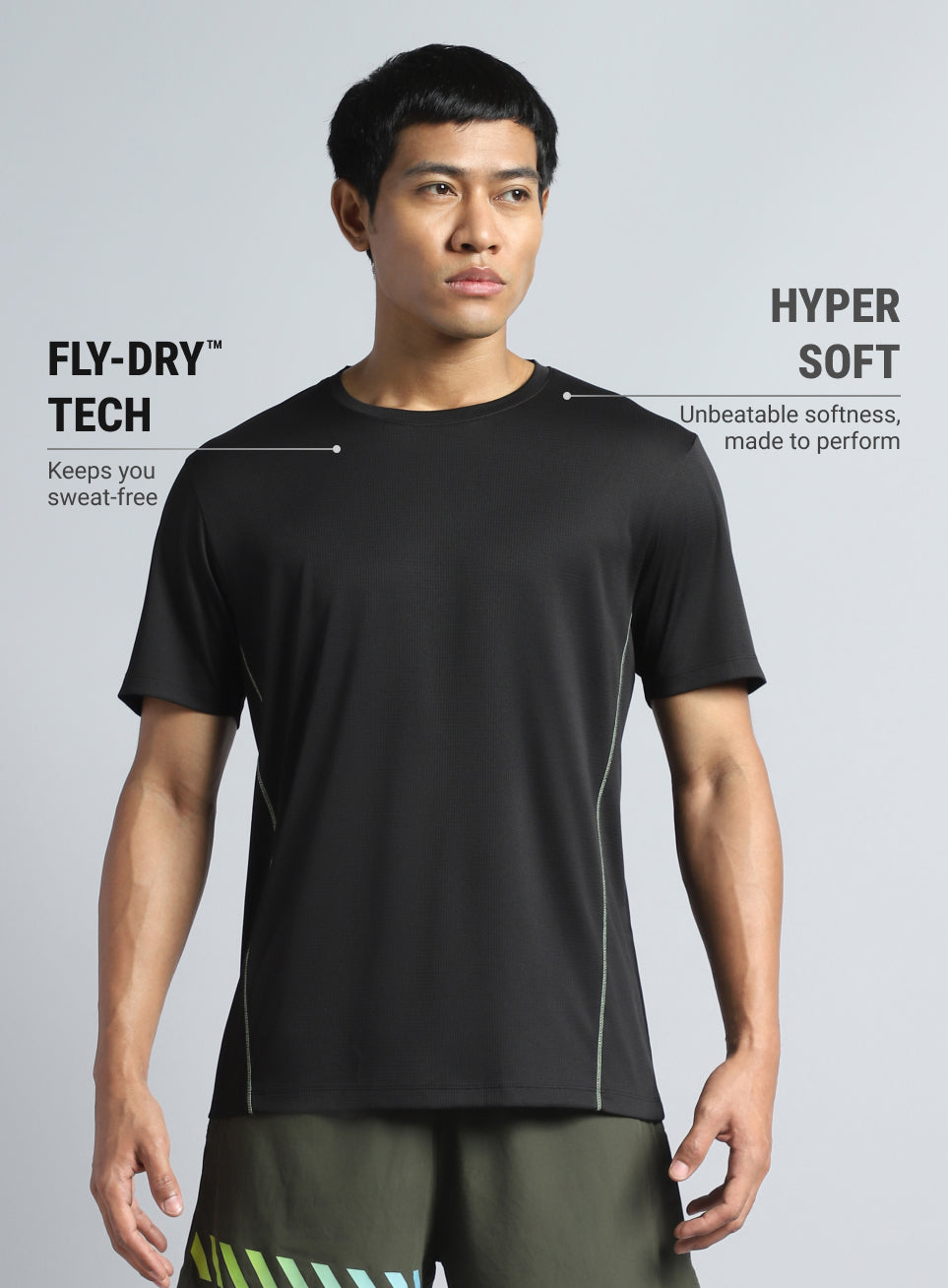 Men's Black Hype Up Training T-shirt