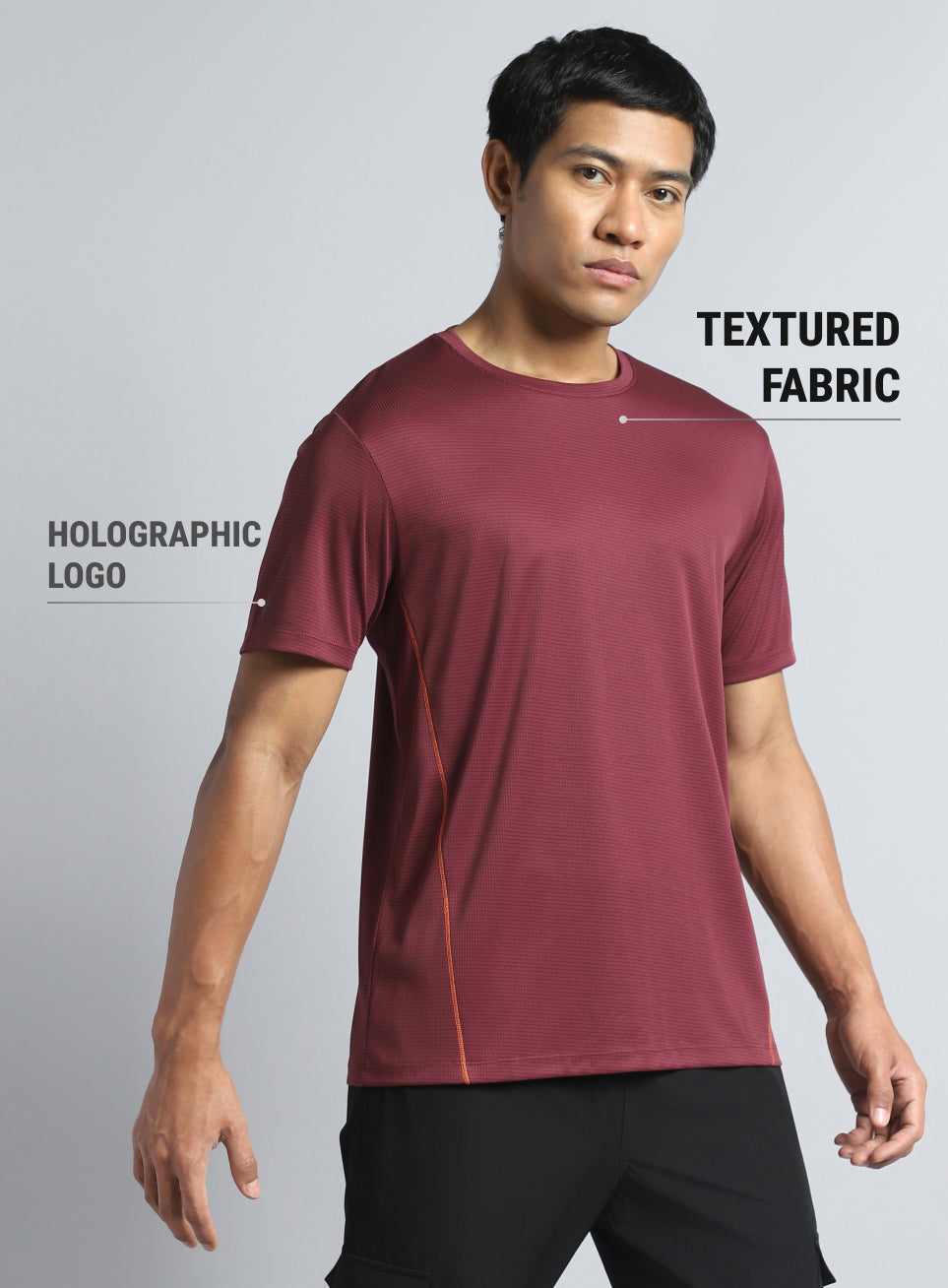 Men's Wine Hype Up Training T-shirt