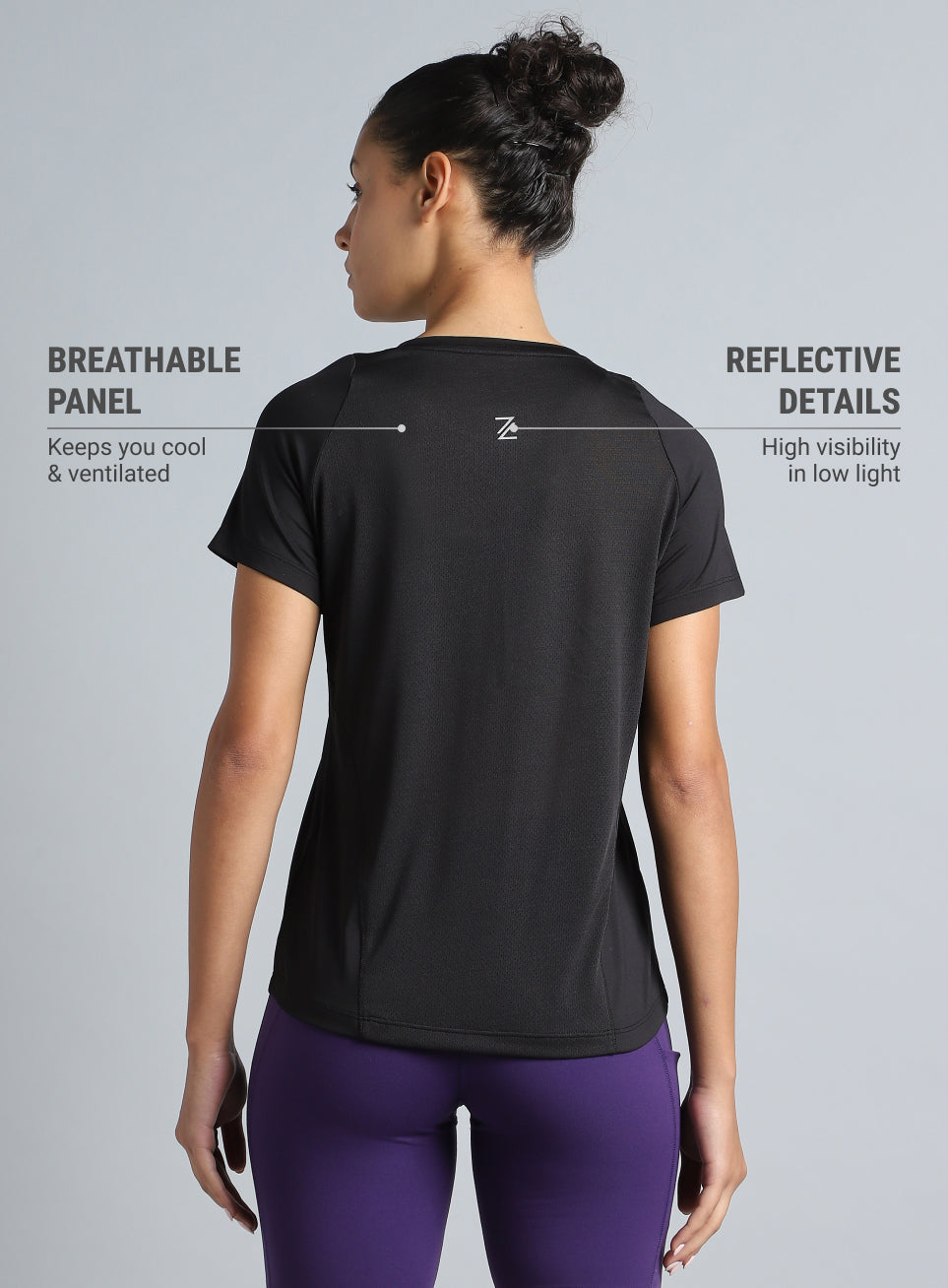 Women's Black The Racer Pacer Top