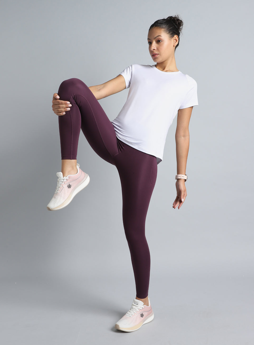 Women's White The Racer Pacer Top