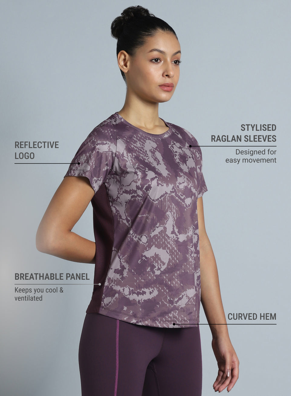 Women's Wine Pacer AOP Top