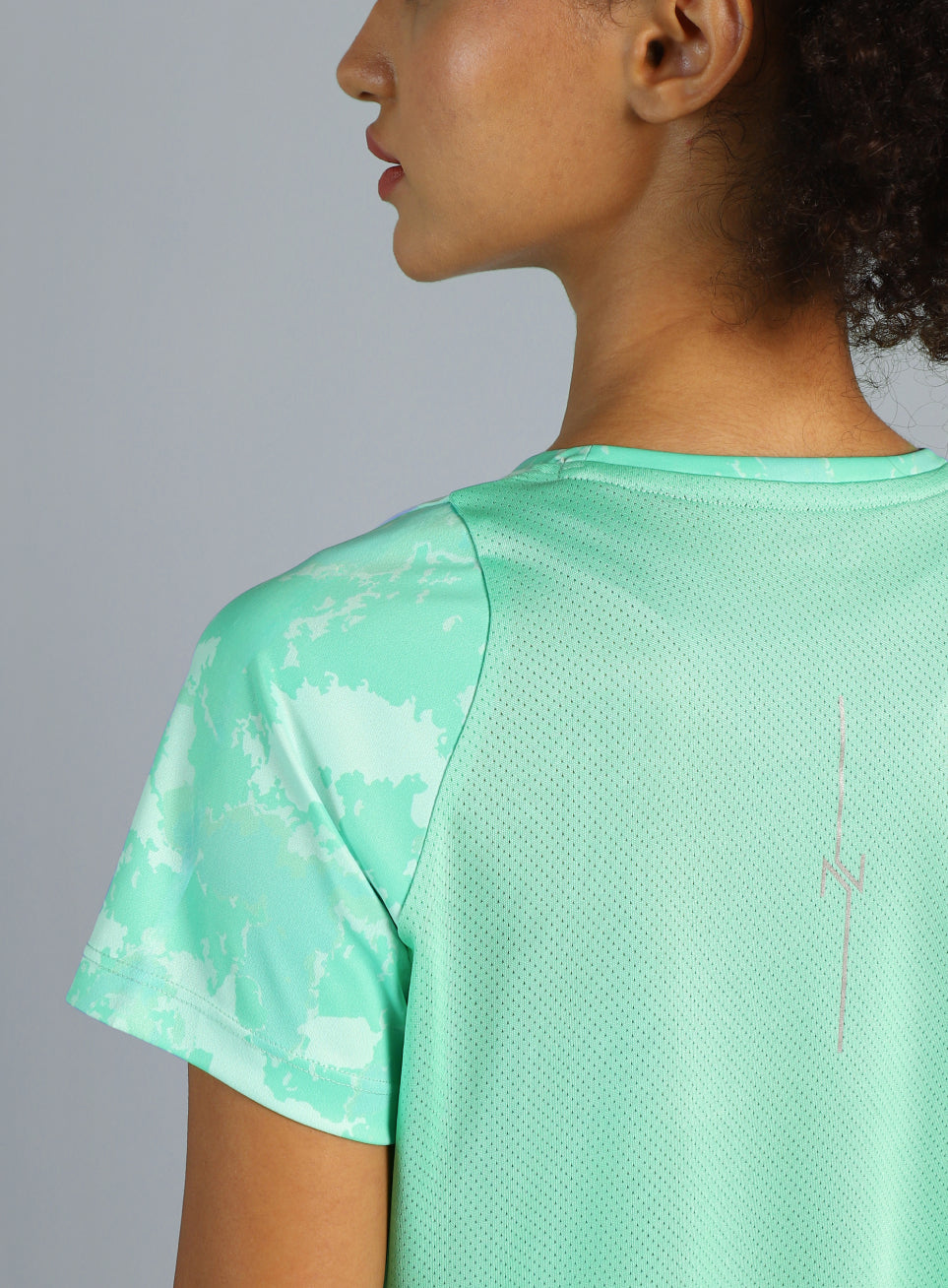 Women's Sea Green Pacer AOP Top