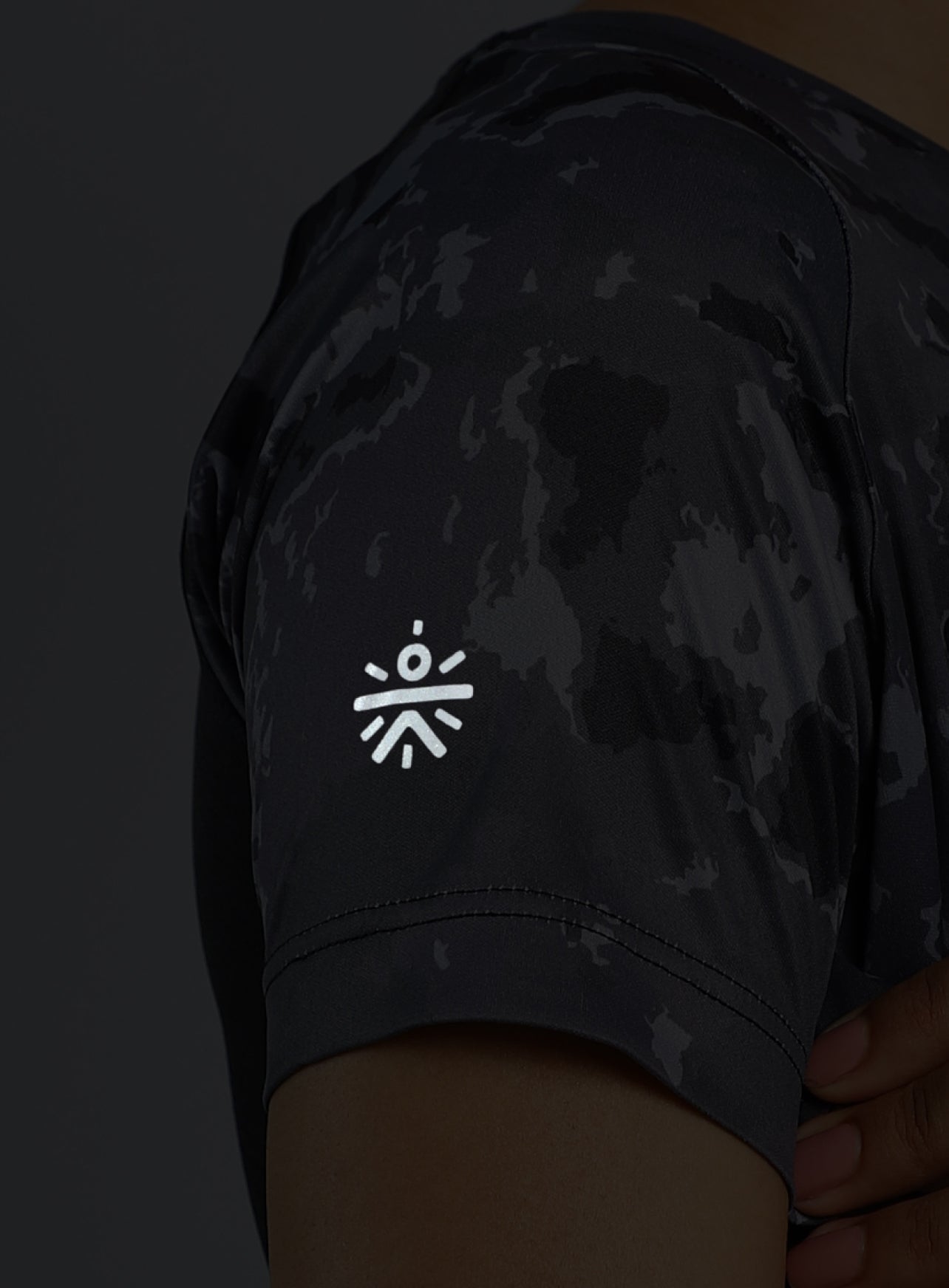 Women's Black Pacer AOP Top