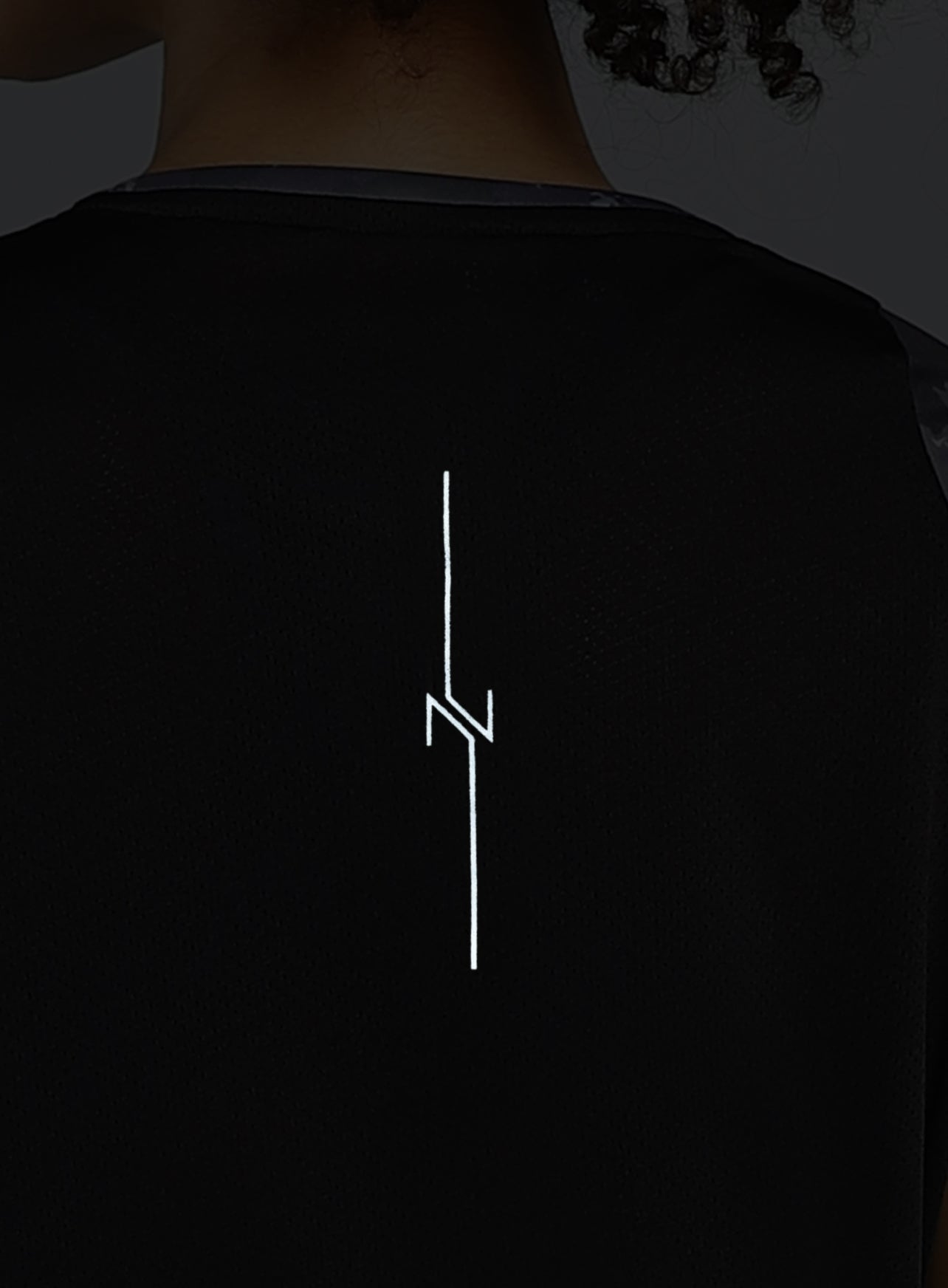 Women's Black Pacer AOP Top