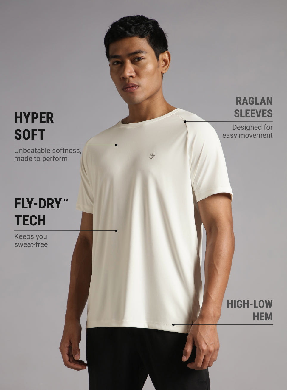 Men's White Running Club Graphic T-shirt