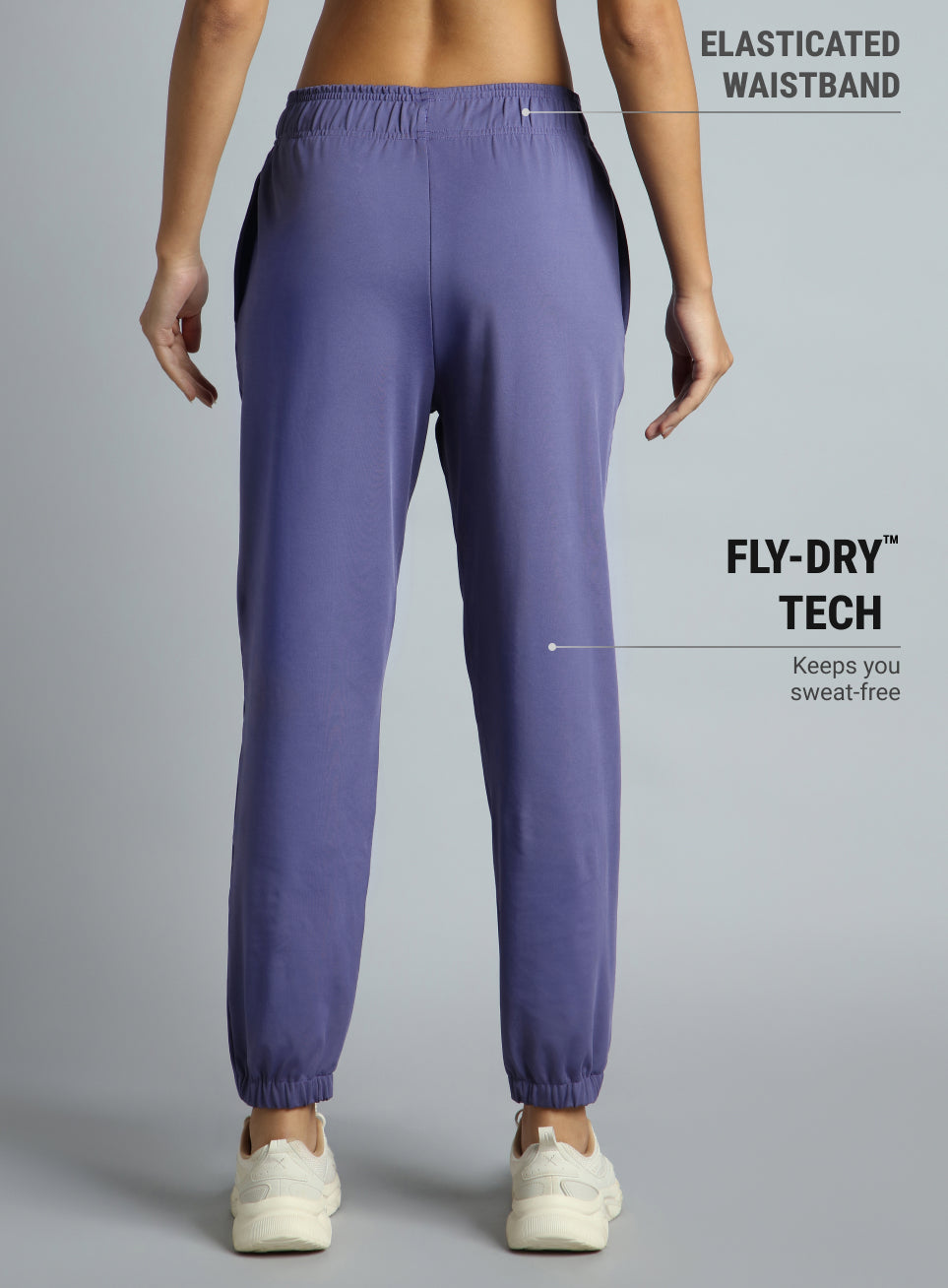 Women's Purple Iconic Running Joggers