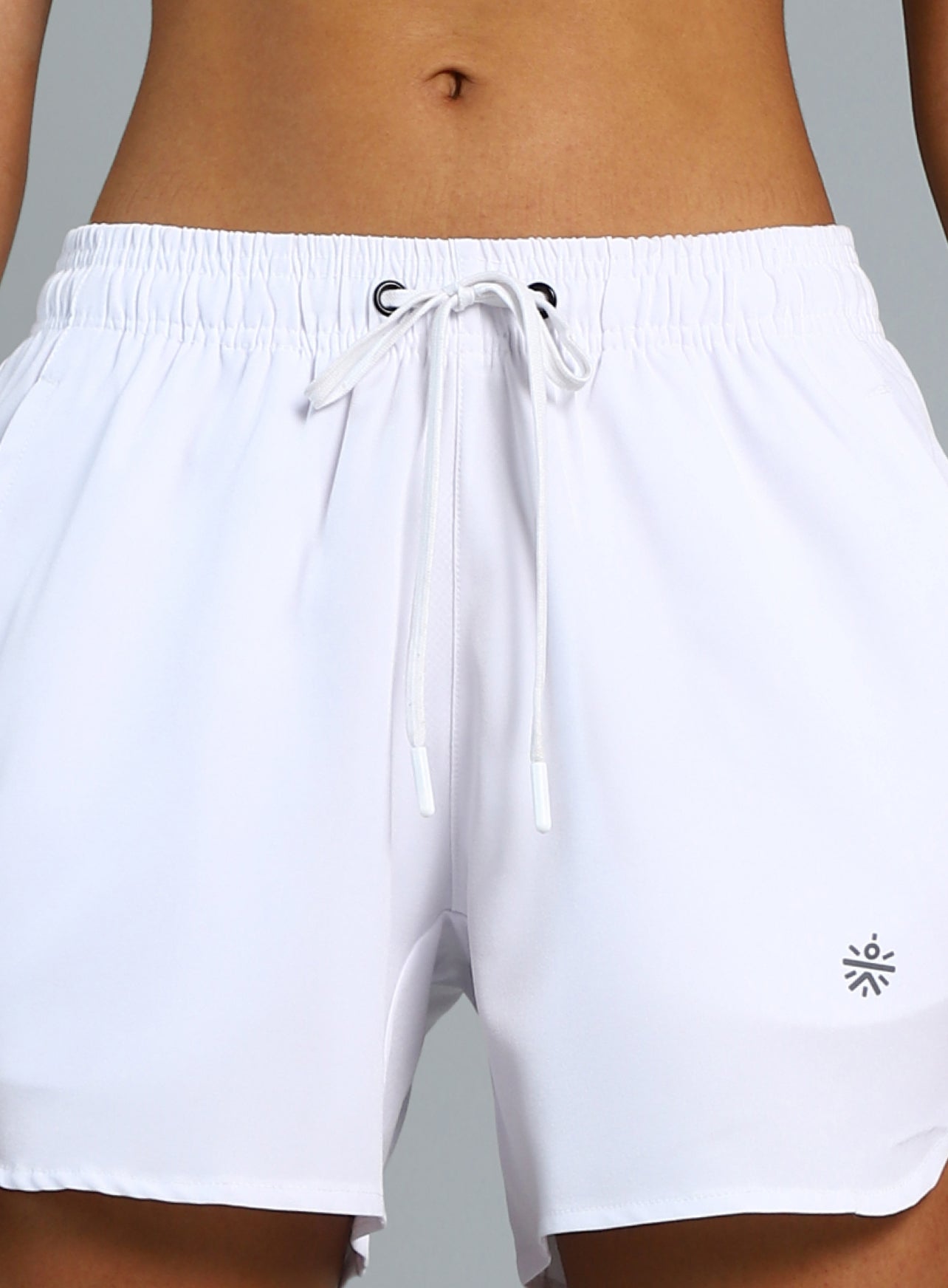 Women's White Running Essential Shorts