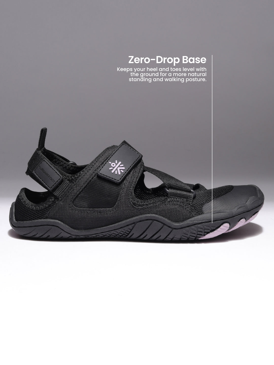 cult Women's BreezeLite Barefoot Sandals - Black