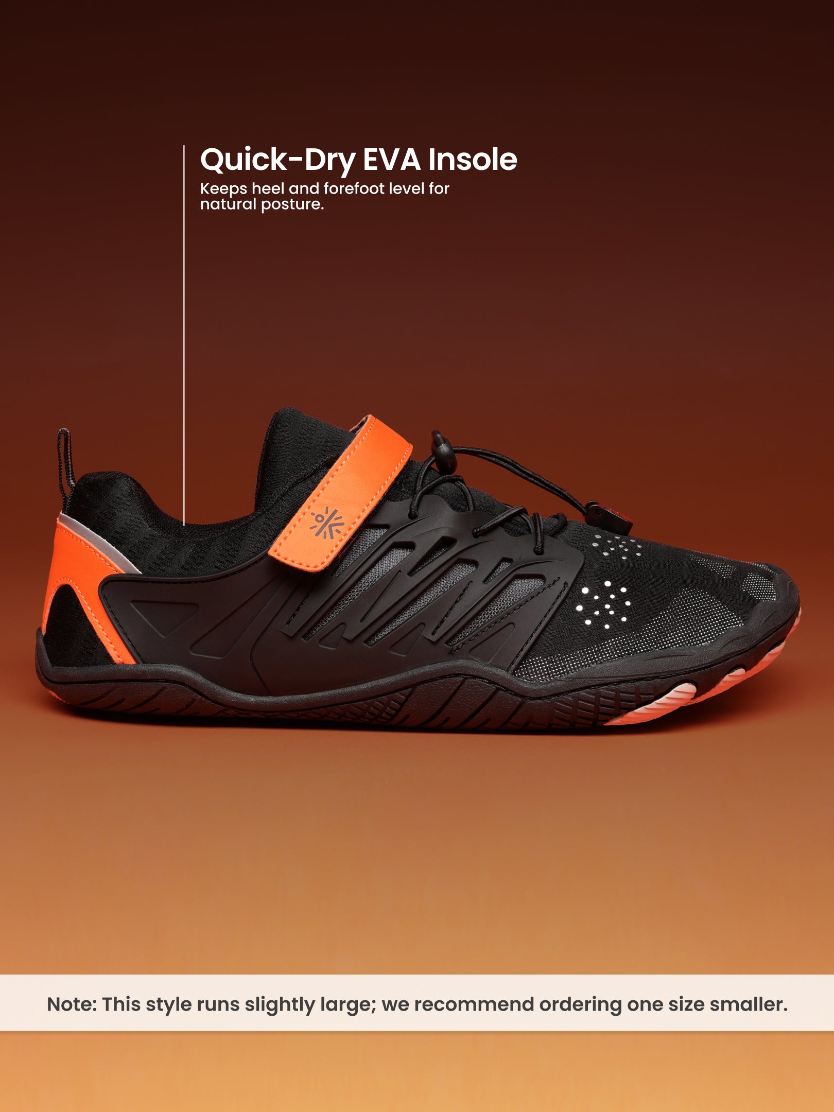 cult Men's HydroLite Barefoot Water Sport Shoes - Orange