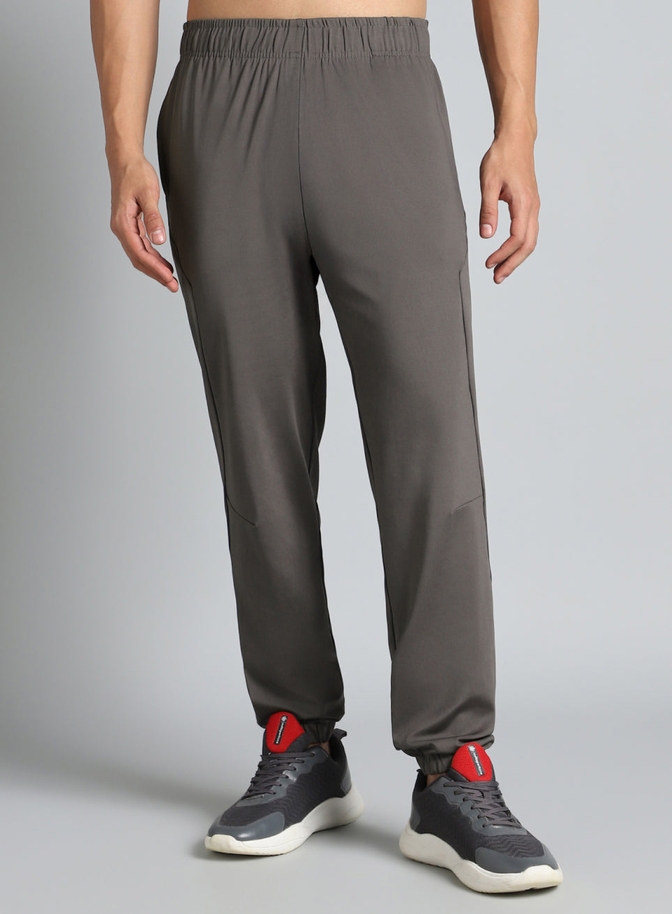 Men's Dark Grey Pace Up Running Joggers