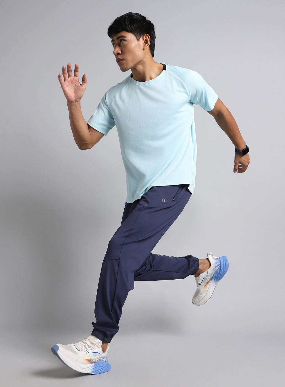 Men's Navy Pace Up Running Joggers