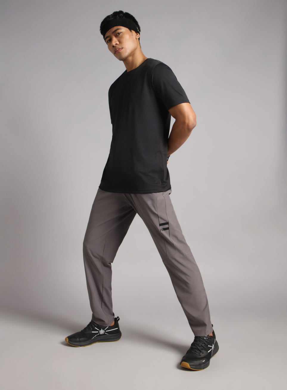 Men's D. Grey Pacer Running Trackpants