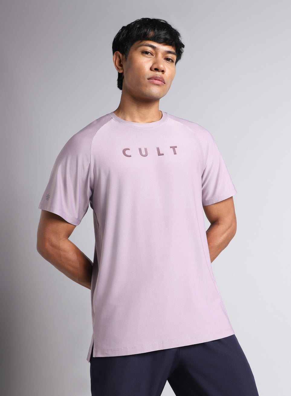 Men's Purple Pace up Running T-shirt